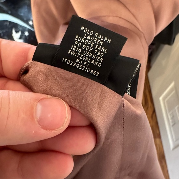 Vintage Ralph Lauren Black Label Dusty Rose Blush 100% silk dress - Picture 11 of 13